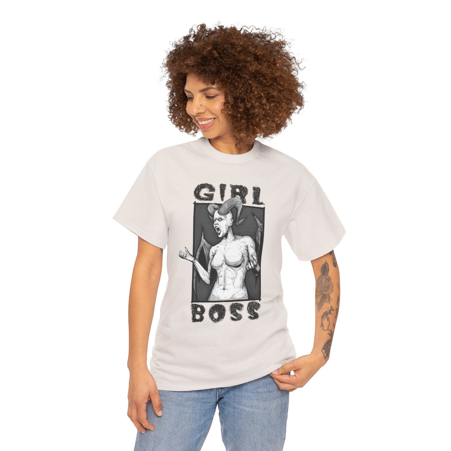 Girl Boss Unisex Heavy Cotton Tee