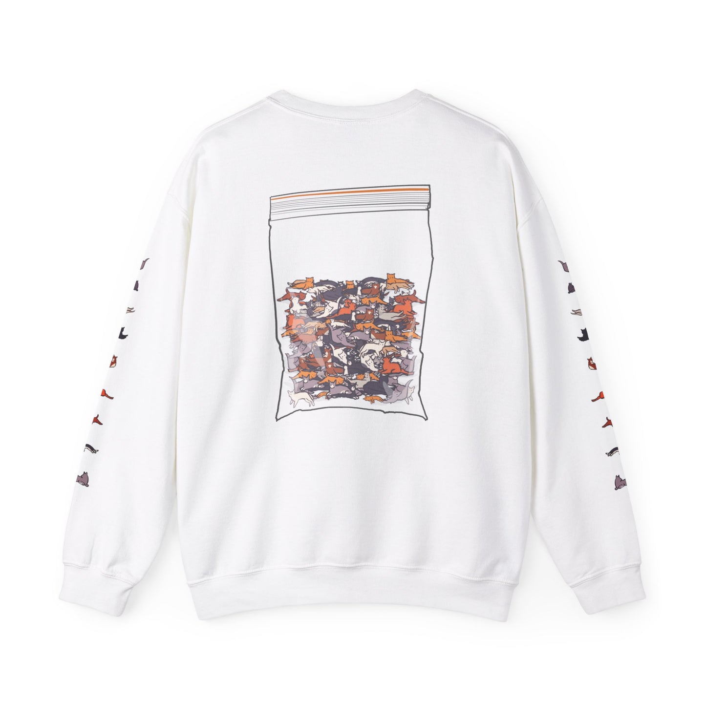Serotonin Front + Back +Sleeve Print Unisex Heavy Blend Crewneck Sweatshirt