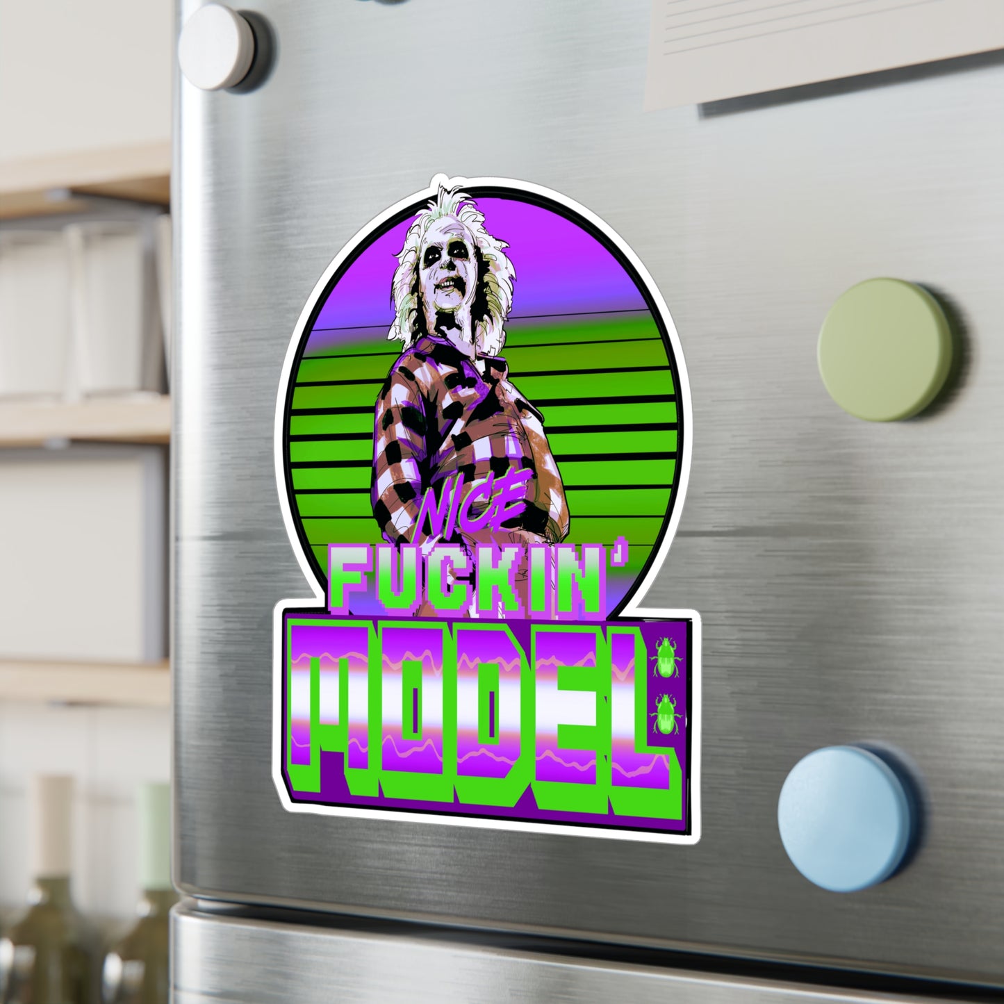 Nice Model Kiss-Cut Vinyl Decal