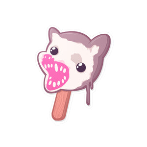 Opossum Popsicle Kiss-Cut Vinyl Decal