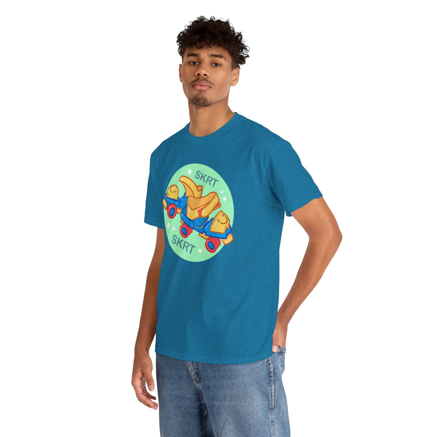 Roller Skates Unisex Heavy Cotton Tee