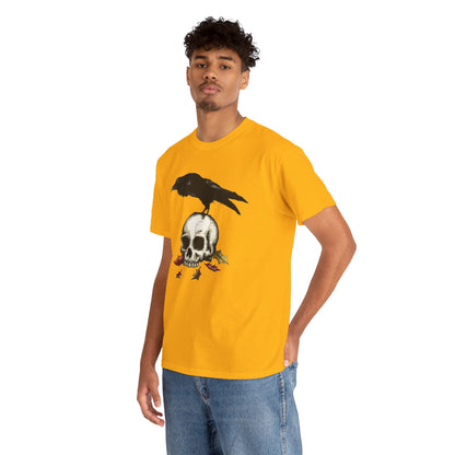 Crow Skull Unisex Heavy Cotton Tee