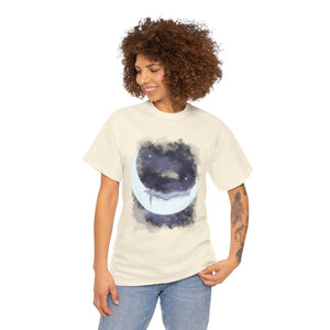 The Girl Who Loved The Moon Unisex Heavy Cotton Tee