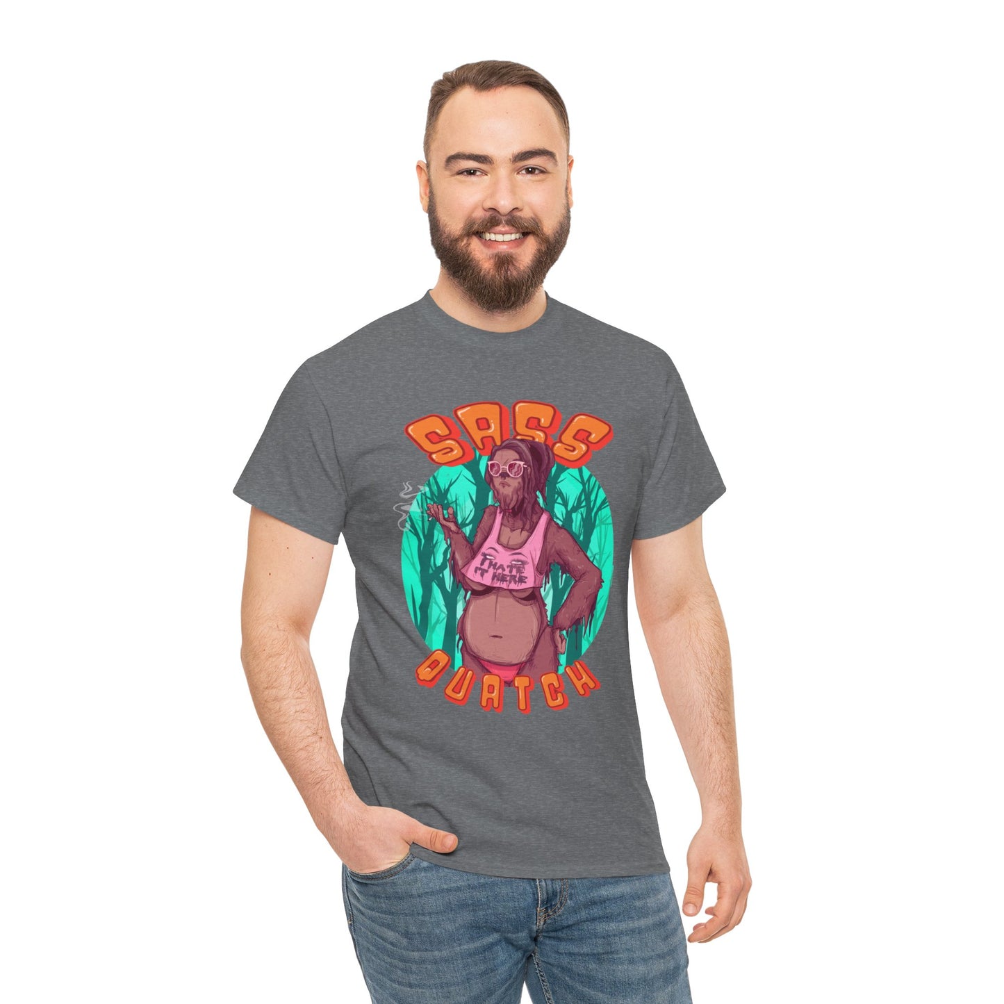 Sass Quatch Unisex Heavy Cotton Tee