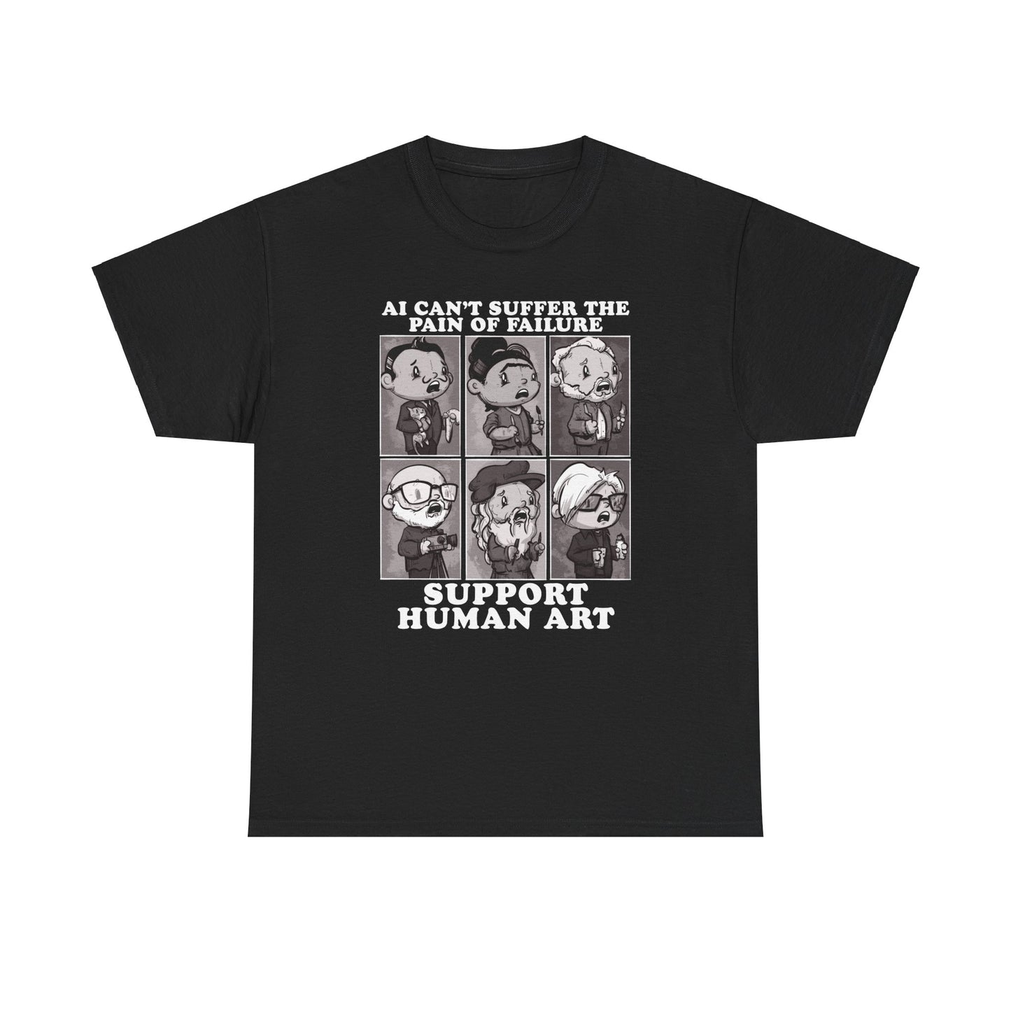 Support Human Art Unisex Heavy Cotton Tee