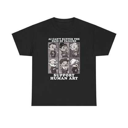 Support Human Art Unisex Heavy Cotton Tee