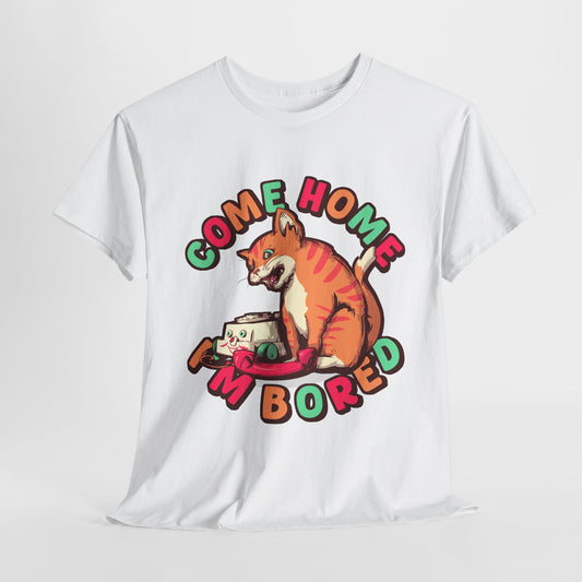 Bored Cat Unisex Heavy Cotton Tee