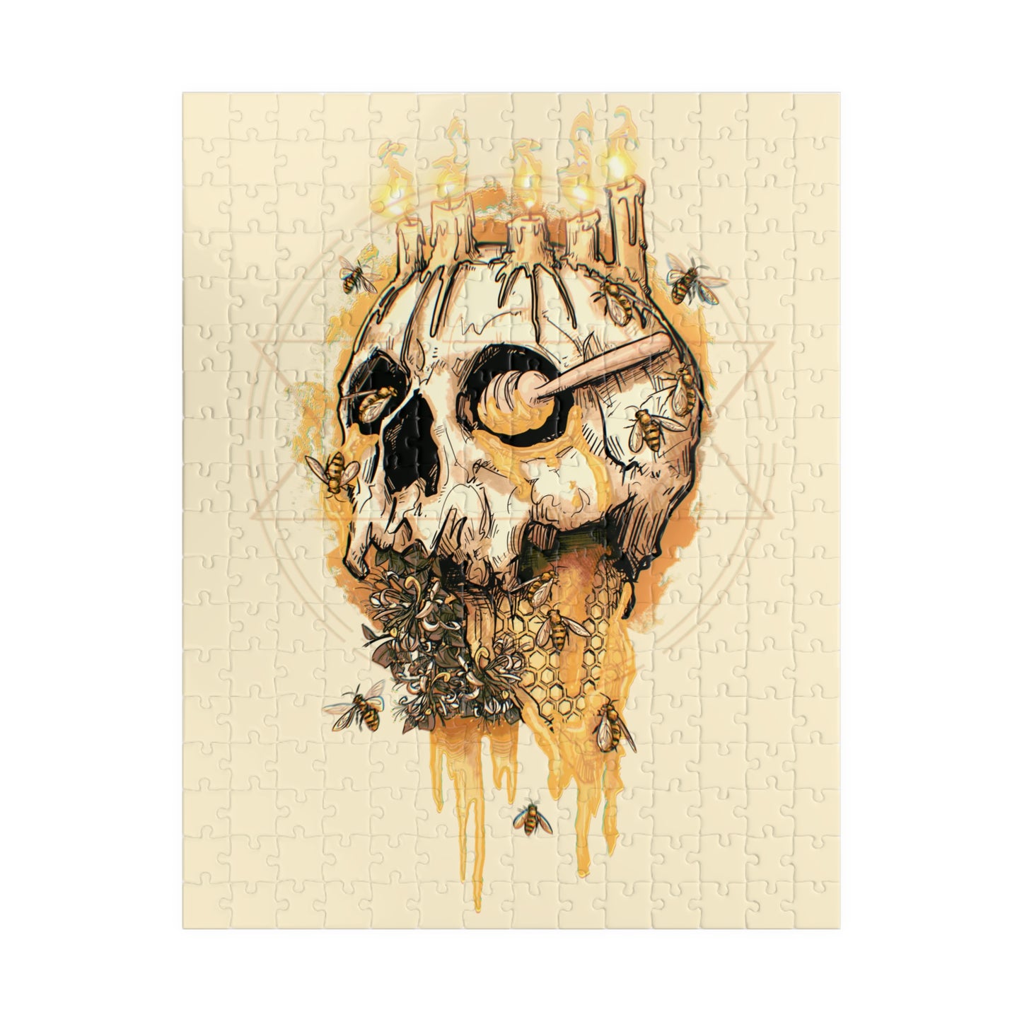 Elemental Skull Honeycore Puzzle (110, 252, 500, 1014-piece)