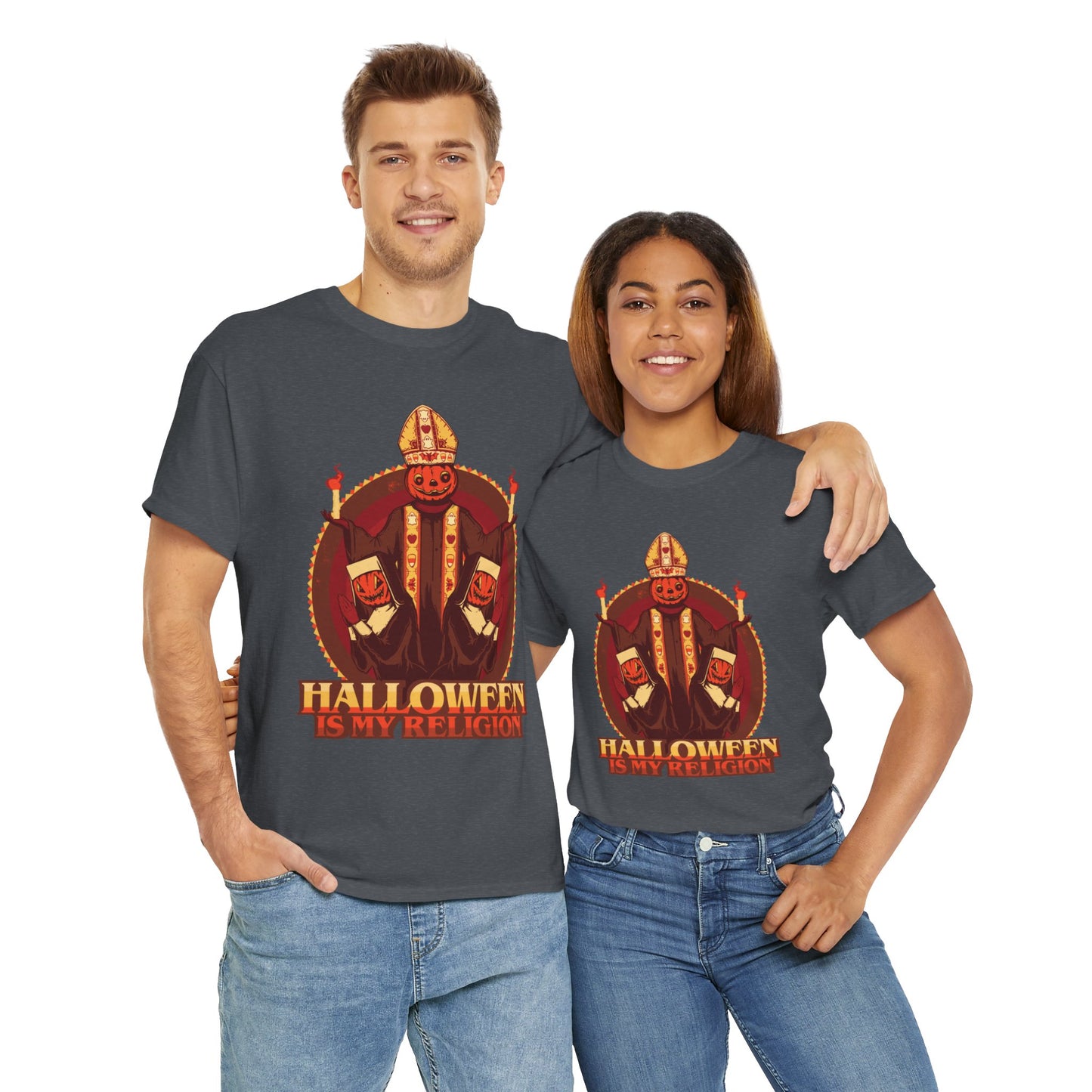 Halloween Is My Religion Unisex Heavy Cotton Tee