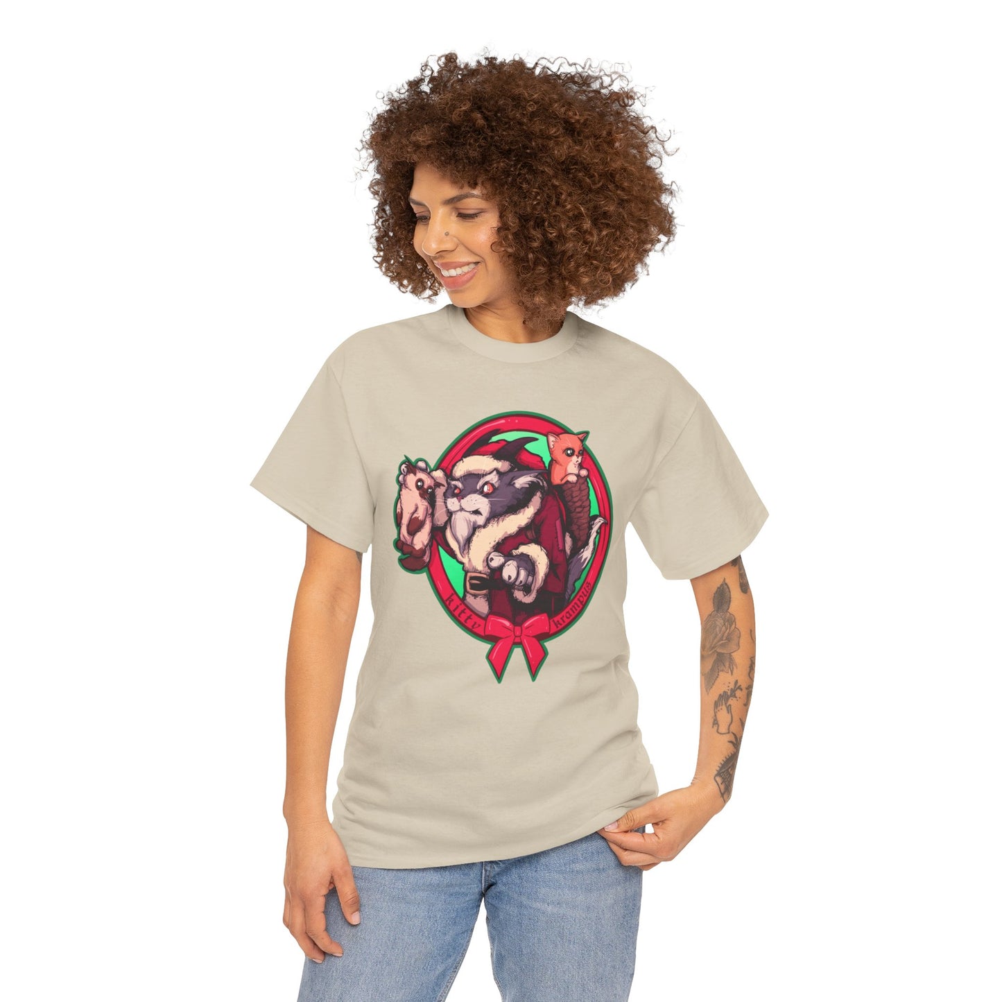 Kitty Krampus Unisex Heavy Cotton Tee