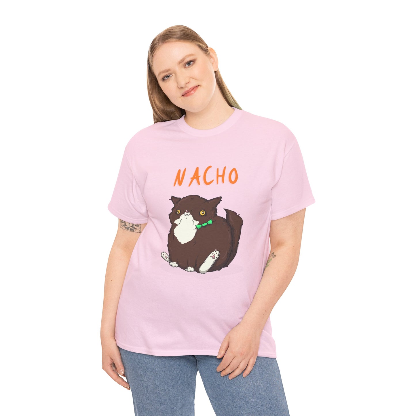 Nacho The Cat Unisex Heavy Cotton Tee