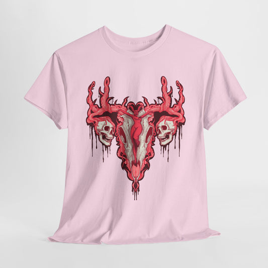 Uterus From Hell Unisex Heavy Cotton Tee