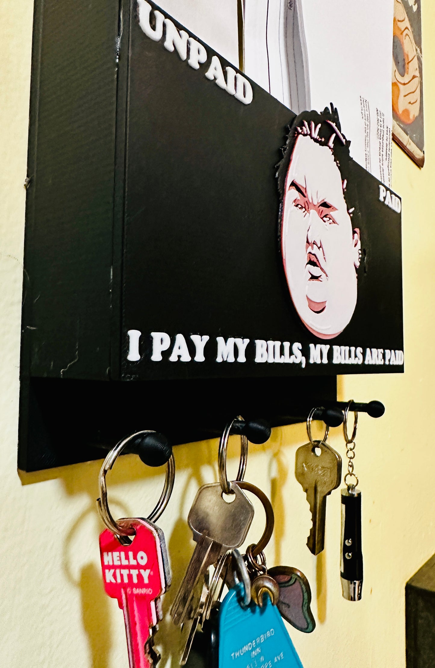 I Pay My Bills Wall Mail Organizer 3D Print