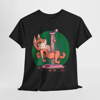 Scratching Pole Unisex Heavy Cotton Tee
