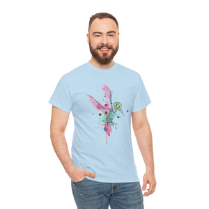 Hummingbird Skeleton Unisex Heavy Cotton Tee