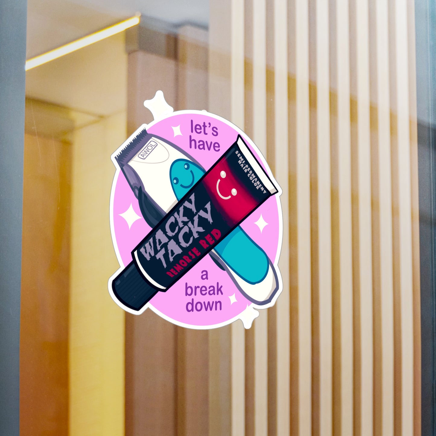 Let's Have A Breakdown Kiss-Cut Vinyl Decal