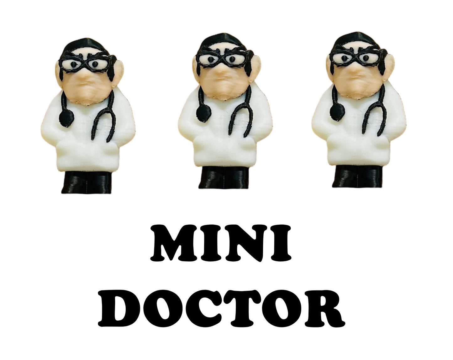 Mix & Match Tiny Figures (5 Pack) 3D Print Small Figure
