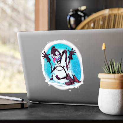 Kinky Snowman Kiss-Cut Vinyl Decal