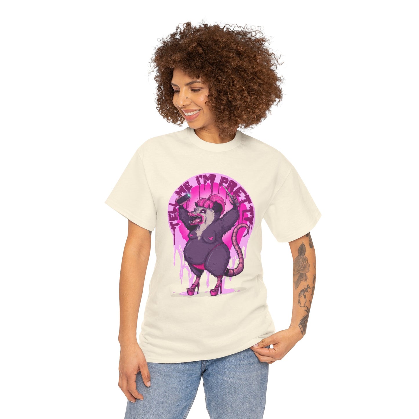 Pretty Opossum Unisex Heavy Cotton Tee
