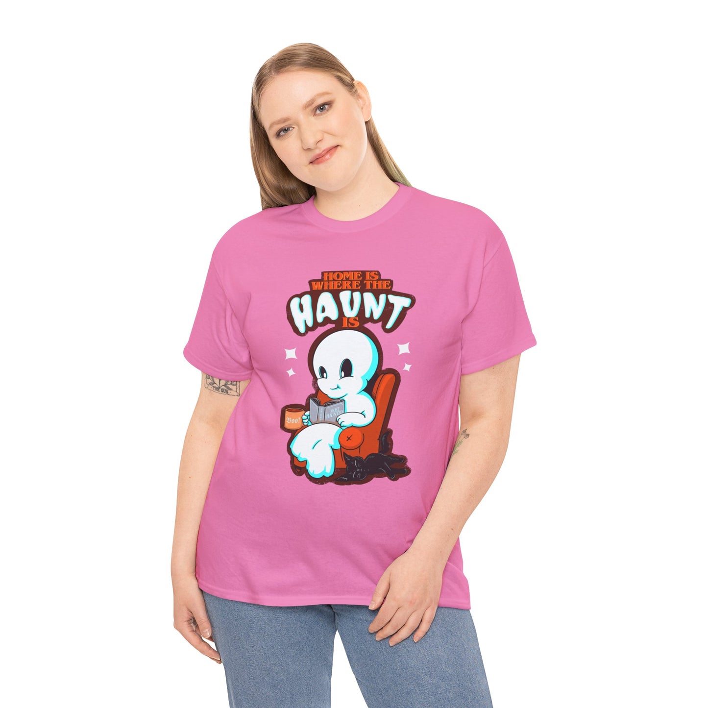 Home Is Where The Haunt Is Unisex Heavy Cotton Tee