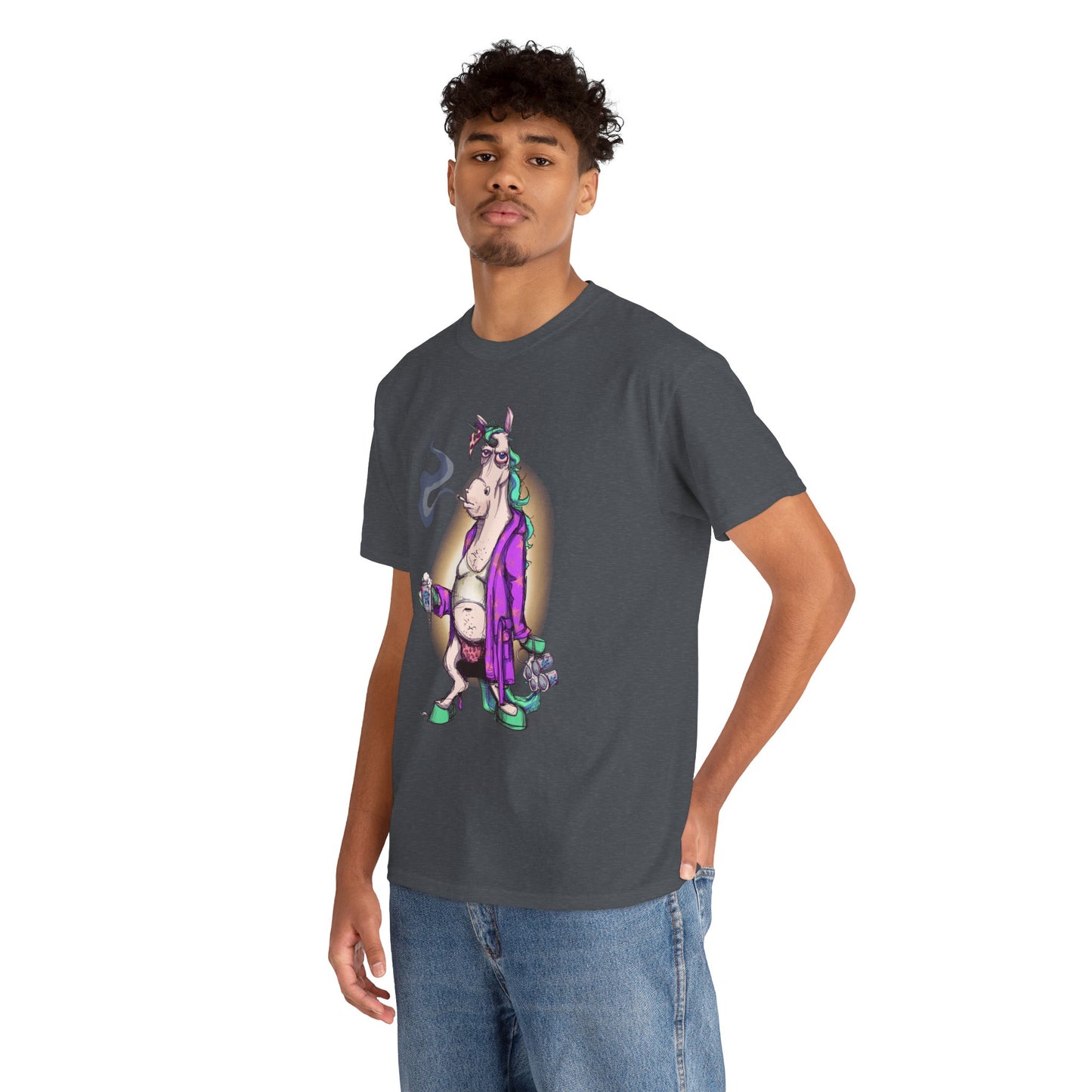 Dontgiveafuckacorn Unisex Heavy Cotton Tee