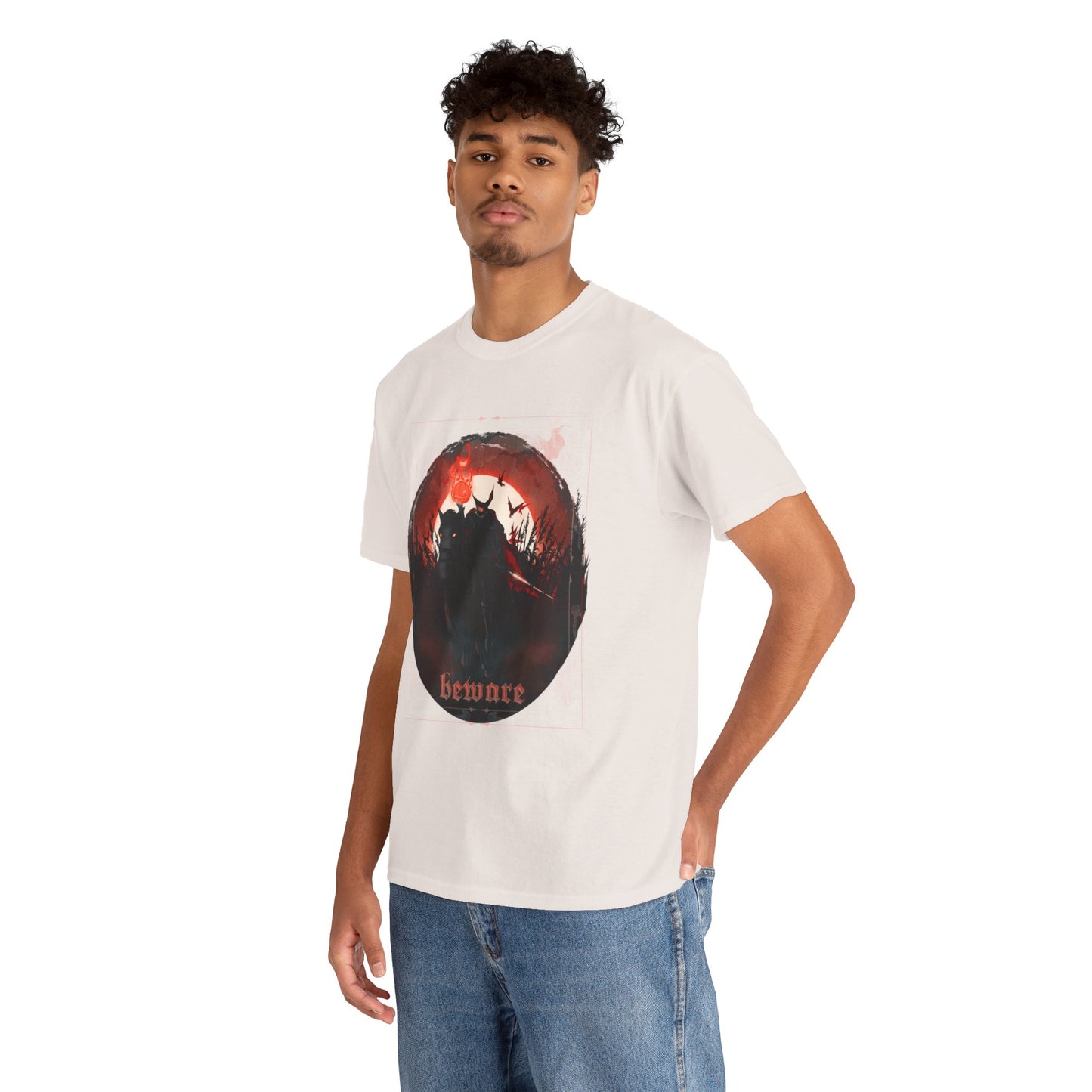 Beware The Headless Horseman Unisex Heavy Cotton Tee