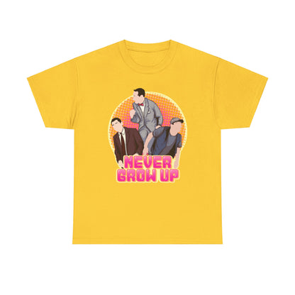 Never Grow Up Unisex Heavy Cotton Tee