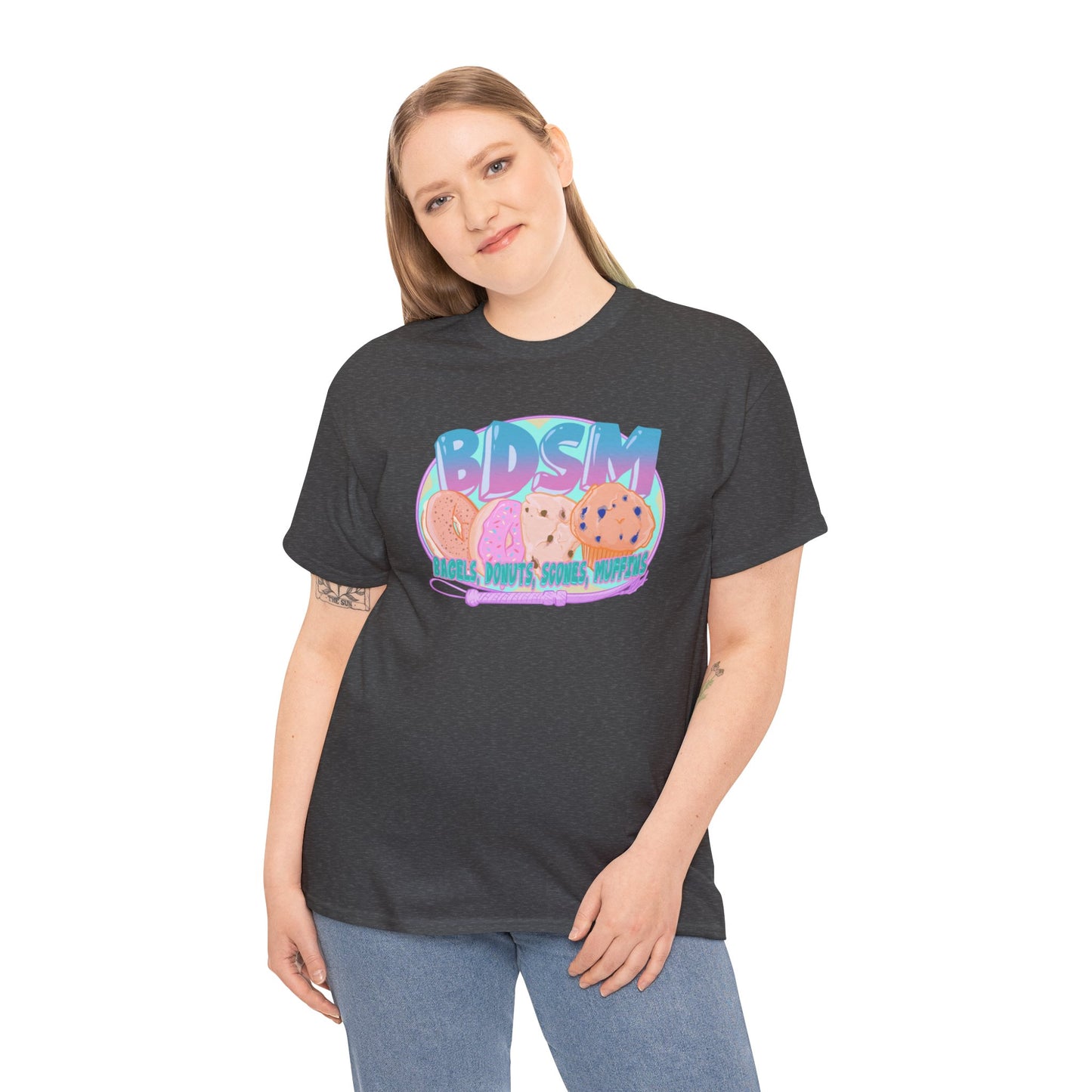 Bagels Donuts Scones Muffins Unisex Heavy Cotton Tee
