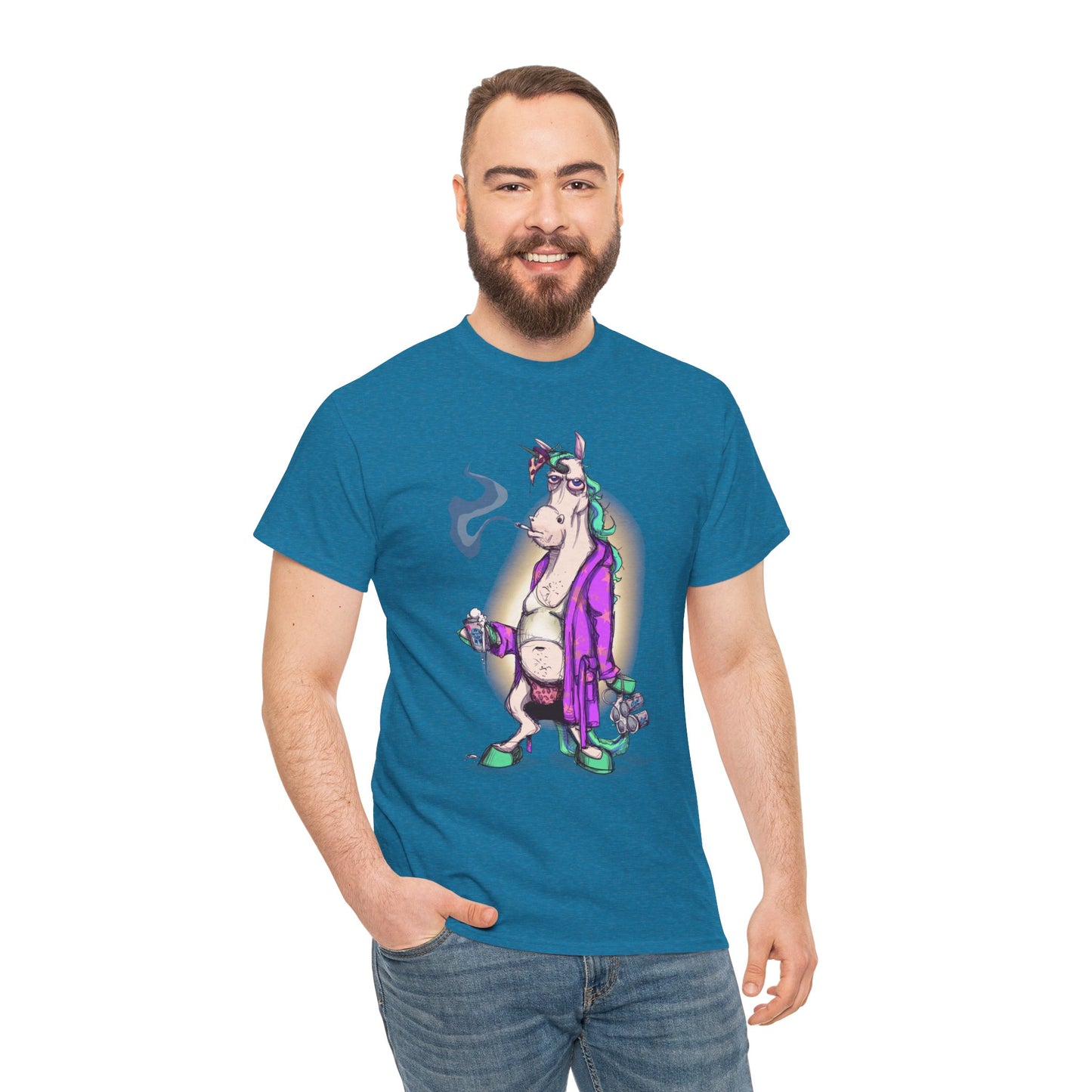 Dontgiveafuckacorn Unisex Heavy Cotton Tee