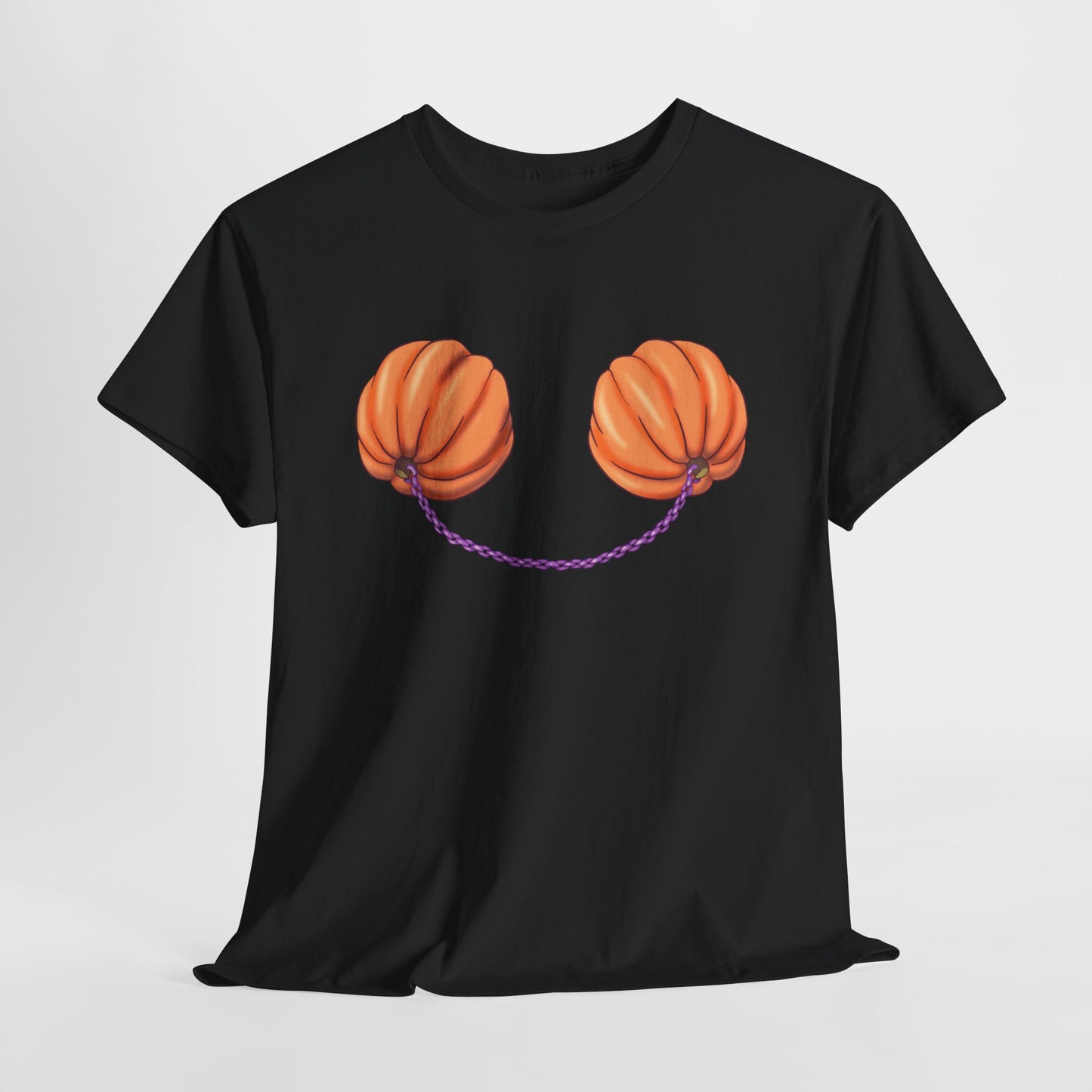 Pumpkin Tits Unisex Heavy Cotton Tee
