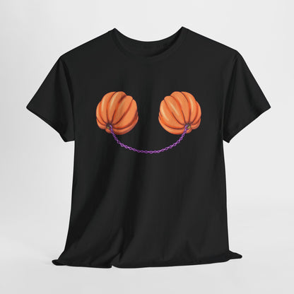 Pumpkin Tits Unisex Heavy Cotton Tee