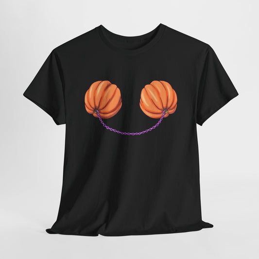 Pumpkin Tits Unisex Heavy Cotton Tee
