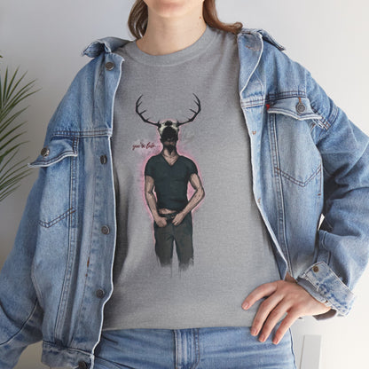 Deer Daddy Series 5: Youre Late Unisex Heavy Cotton Tee