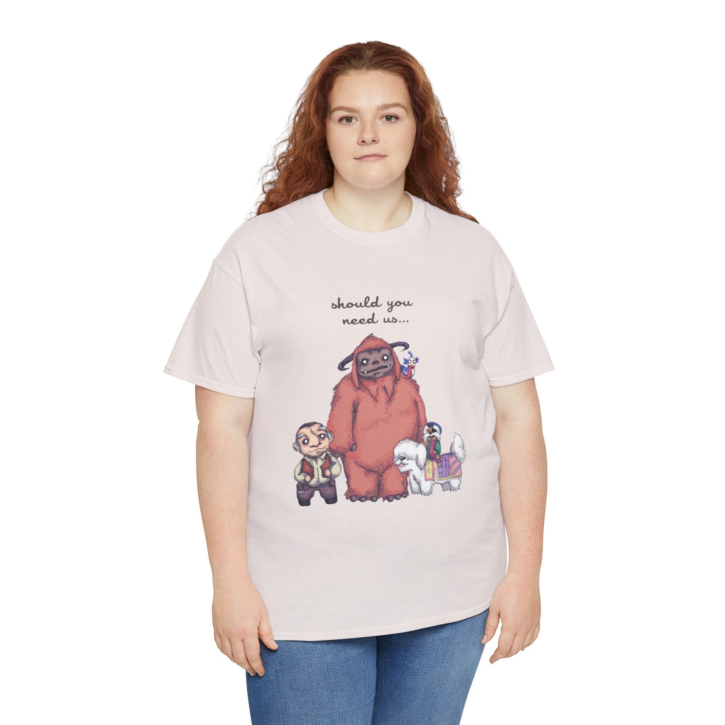 Should You Need Us Unisex Heavy Cotton Tee