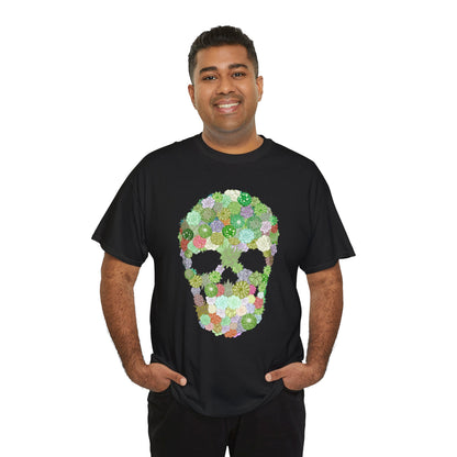 Succulent Skull Unisex Heavy Cotton Tee