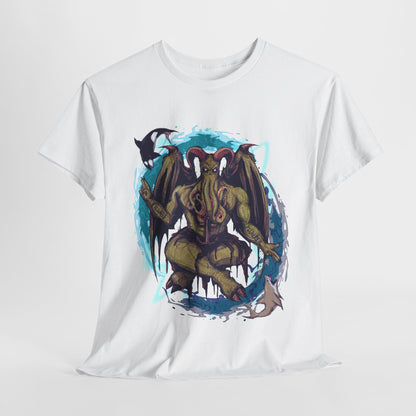 Baphomet Cthulhu Unisex Heavy Cotton Tee