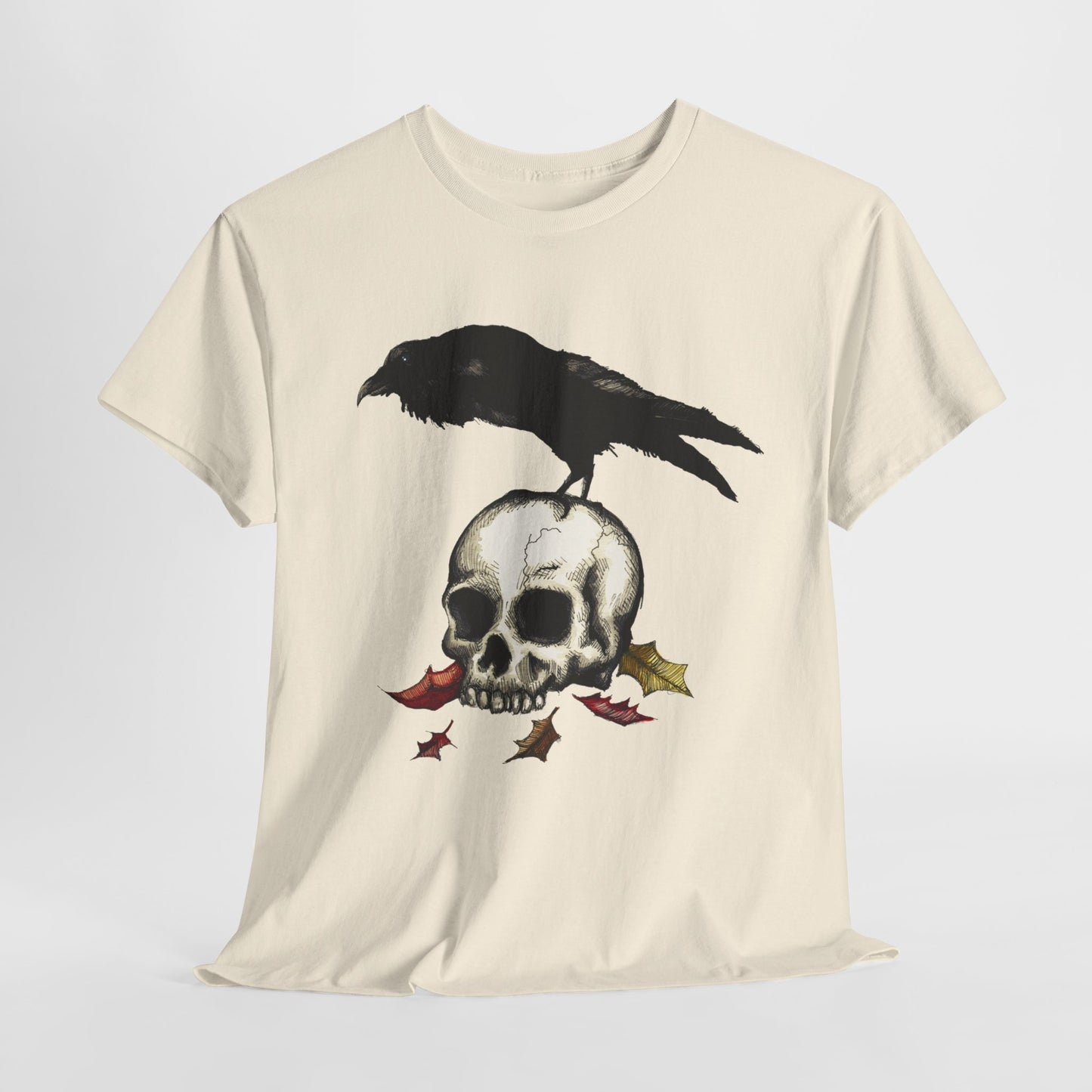 Crow Skull Unisex Heavy Cotton Tee