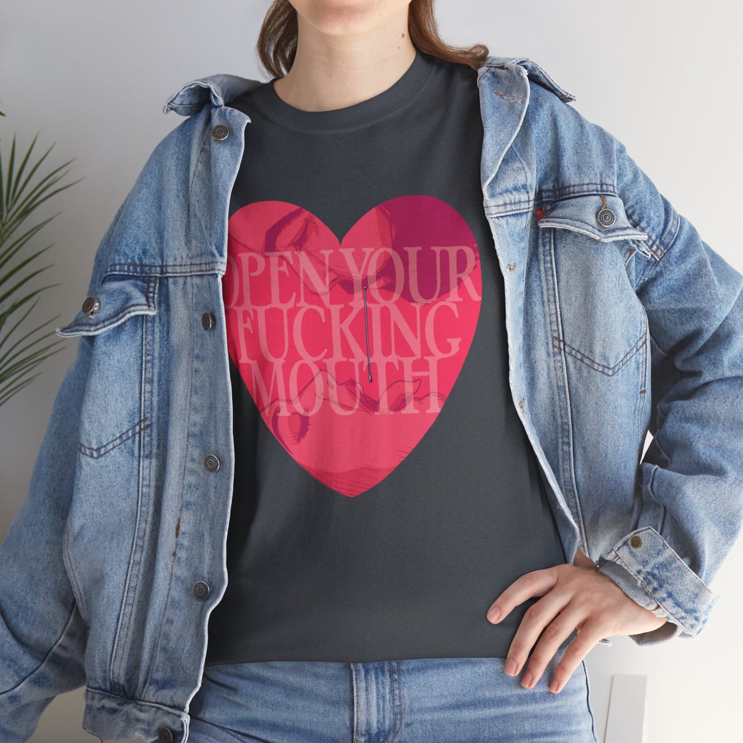 Open Your Mouth Unisex Heavy Cotton Tee