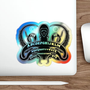 Ouija-Pus Holographic Die-cut Stickers