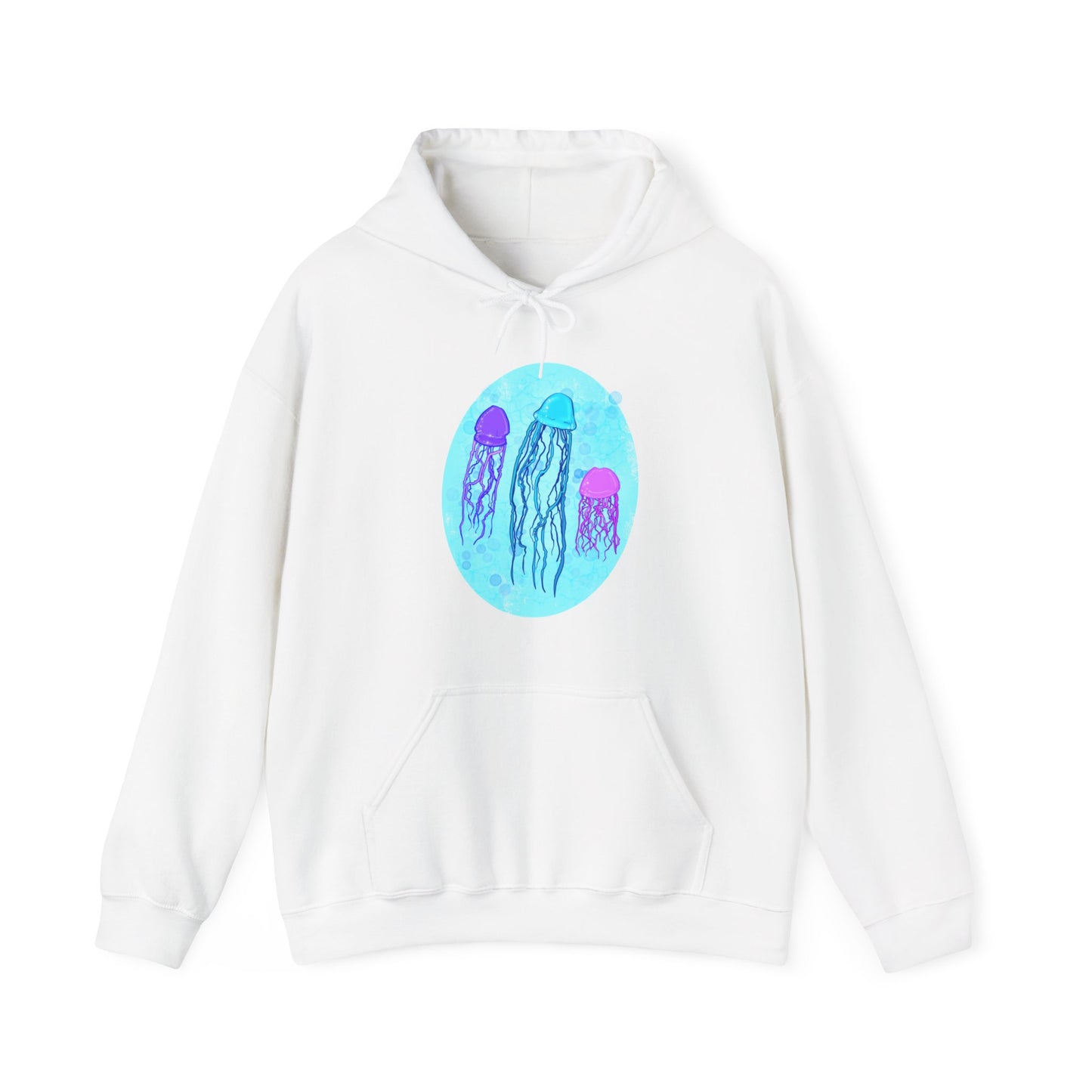Jellyfish Varieties Unisex Heavy Blend Hooded Sweatshirt