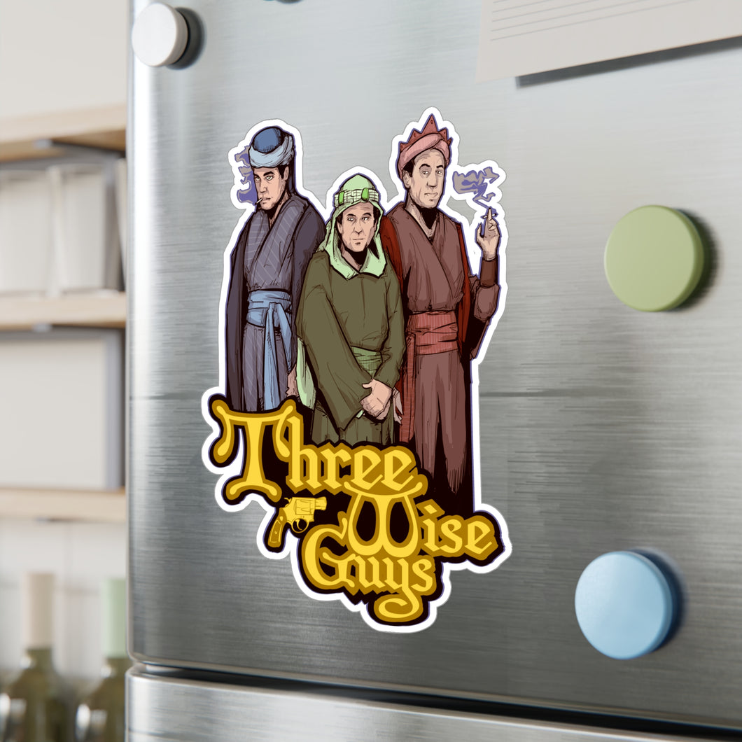 Three Wise Guys Kiss-Cut Vinyl Decal