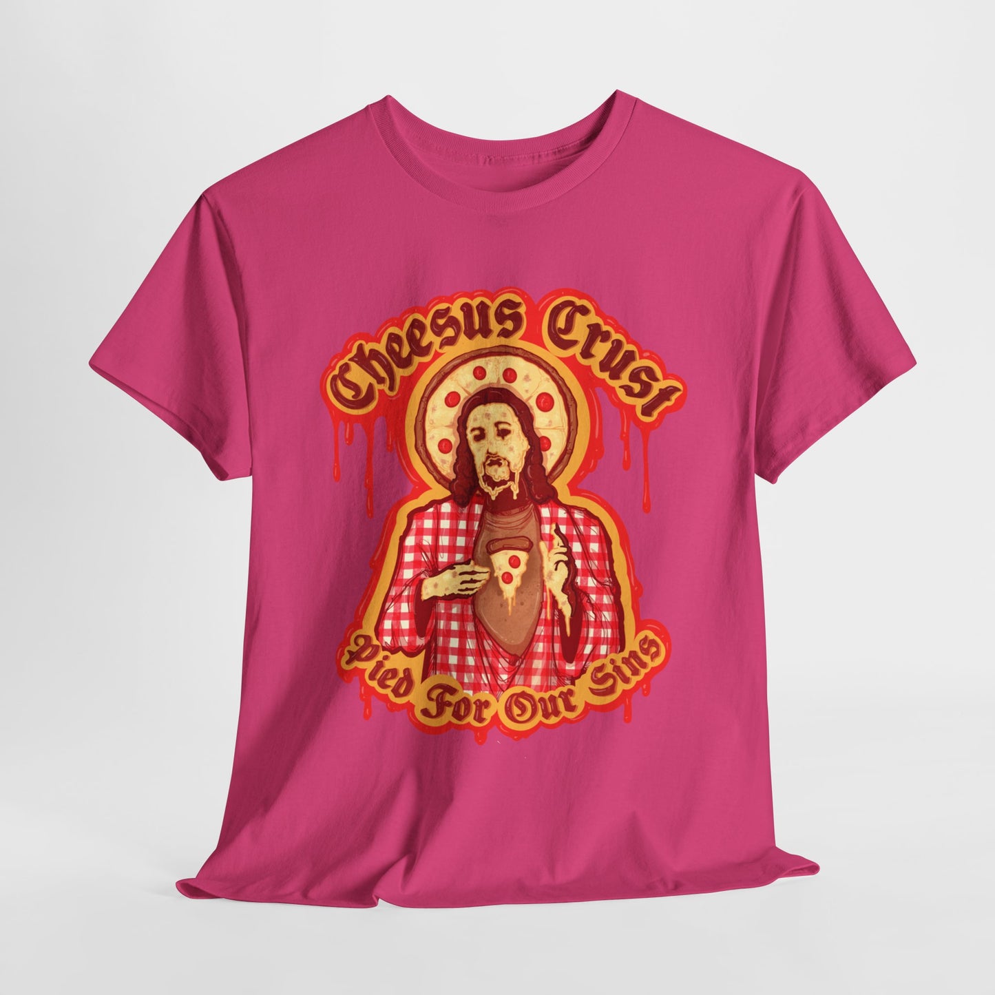 Cheesus Crust Unisex Heavy Cotton Tee