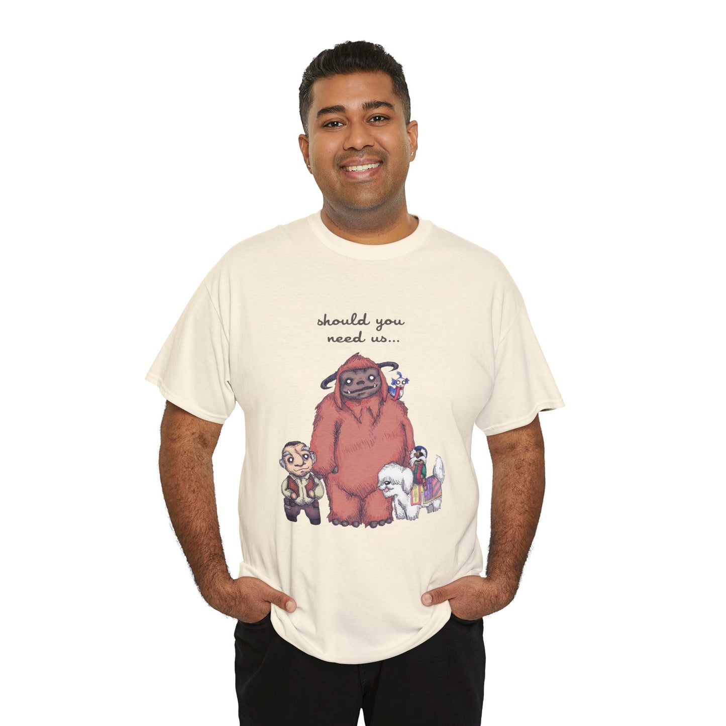 Should You Need Us Unisex Heavy Cotton Tee