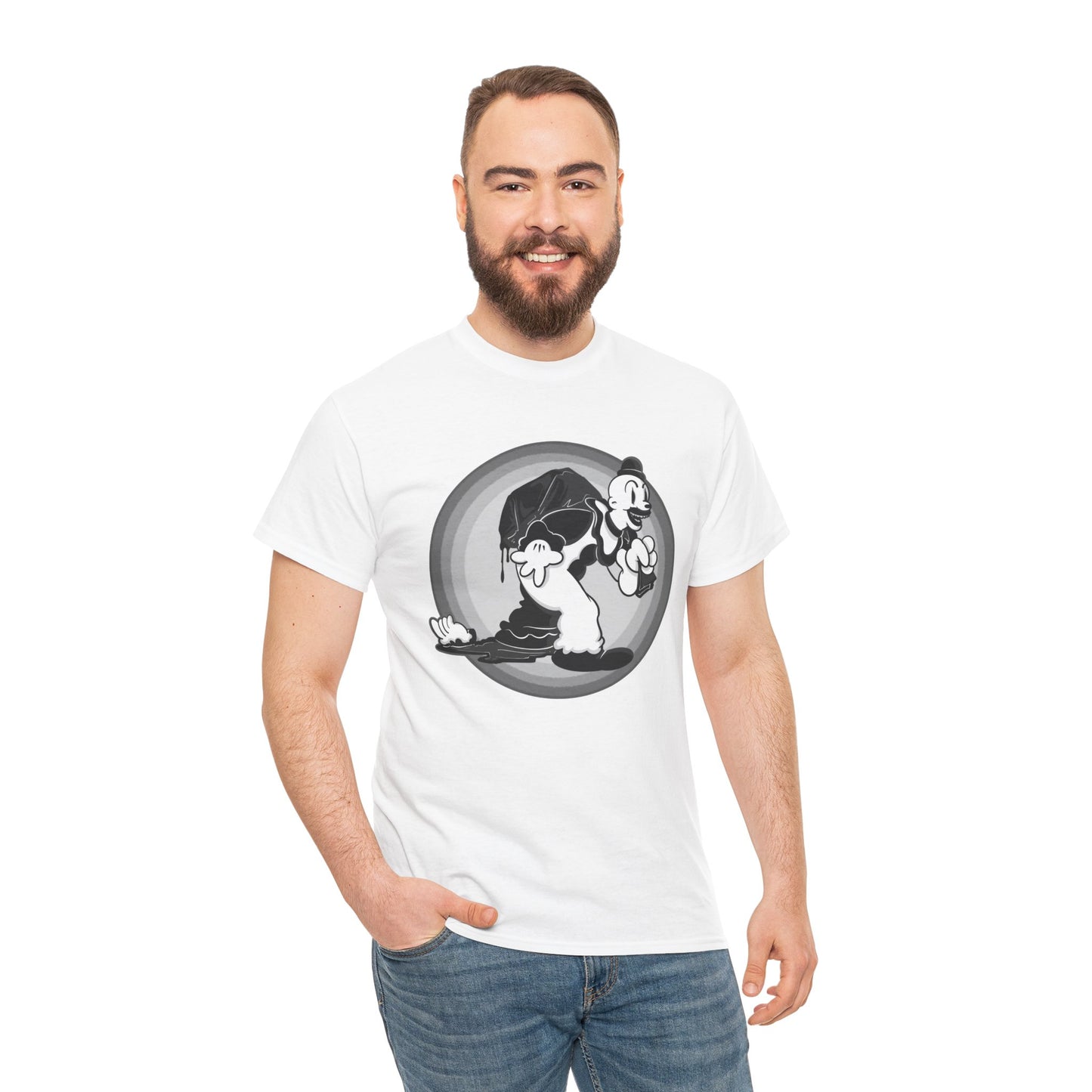 Rubber Hose Art Unisex Heavy Cotton Tee