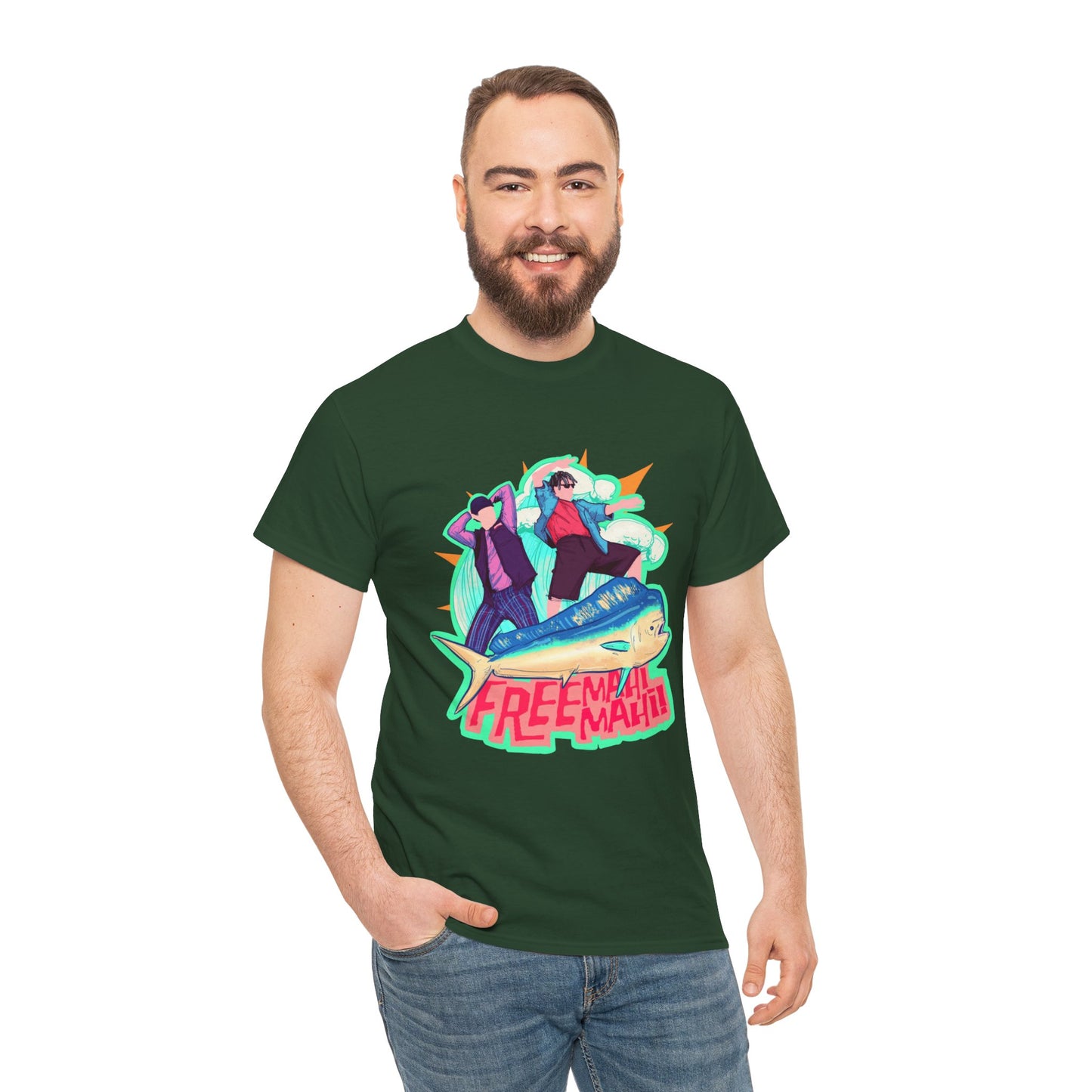 Free Mahi Mahi Unisex Heavy Cotton Tee