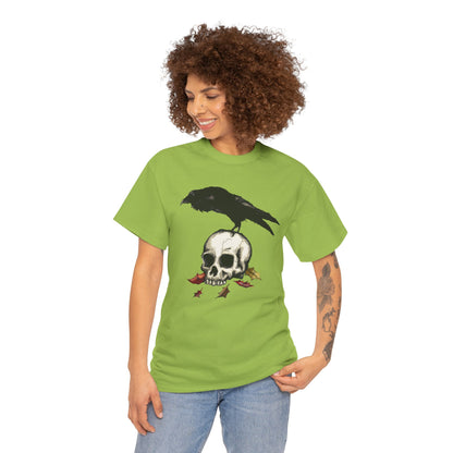 Crow Skull Unisex Heavy Cotton Tee