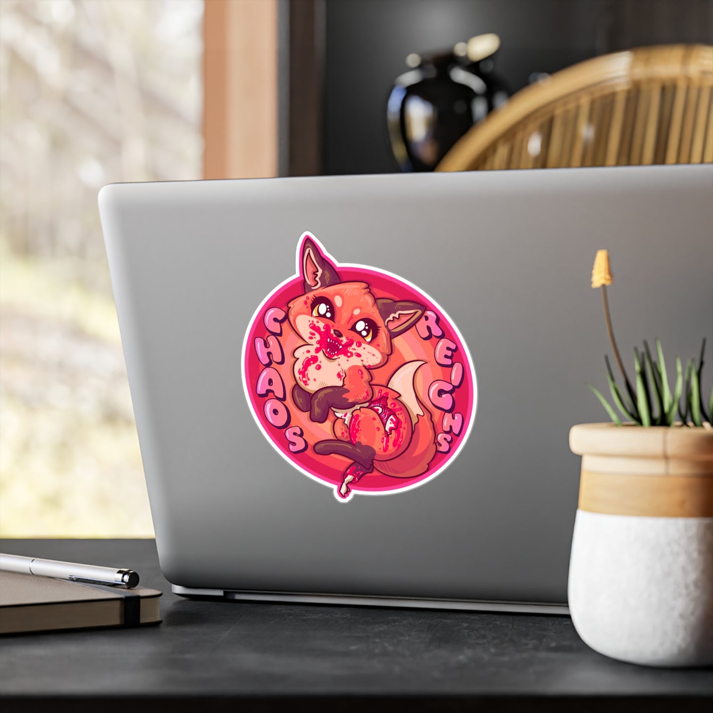 Chaos Reigns Kiss-Cut Vinyl Decal