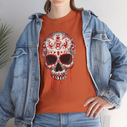 Blood Skull Unisex Heavy Cotton Tee