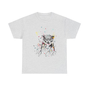 Owl Watercolor Unisex Heavy Cotton Tee