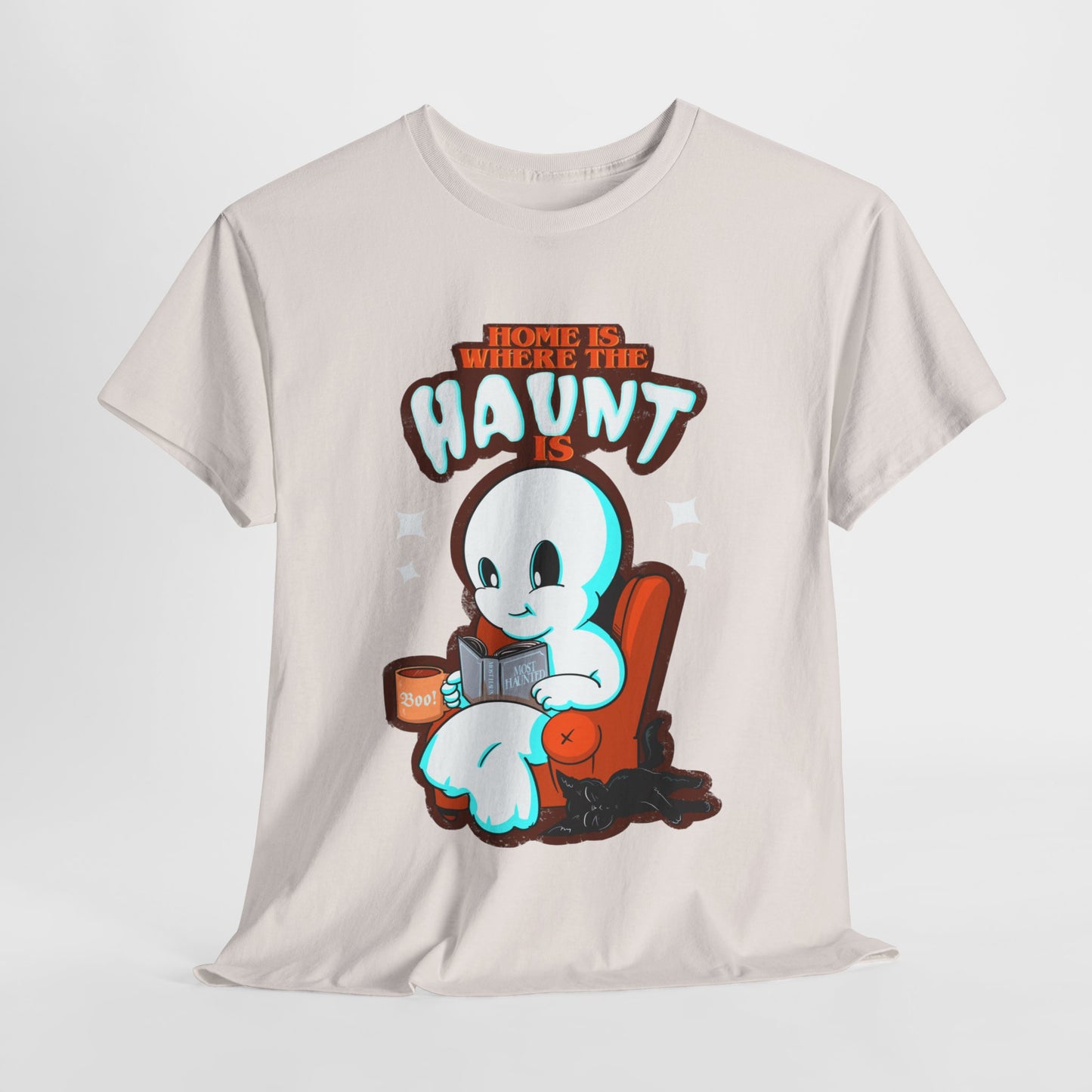 Home Is Where The Haunt Is Unisex Heavy Cotton Tee